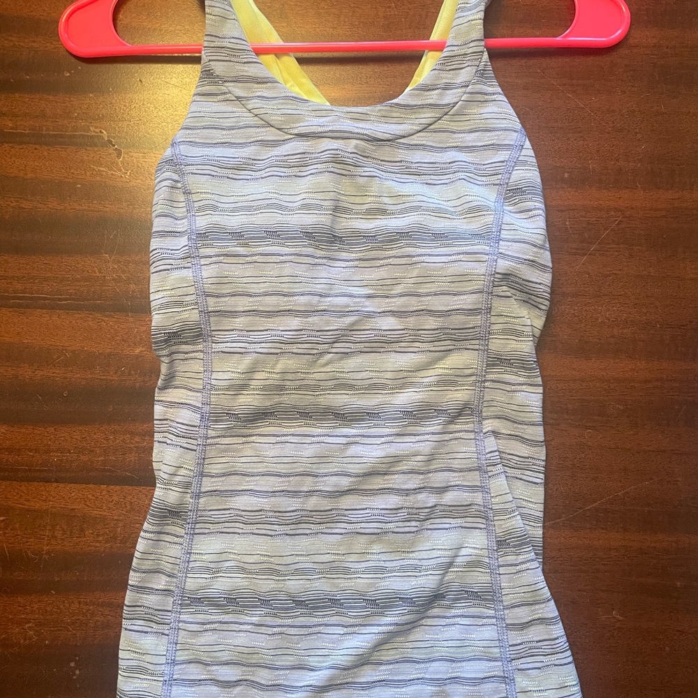 Lululemon tank top with built in bra.